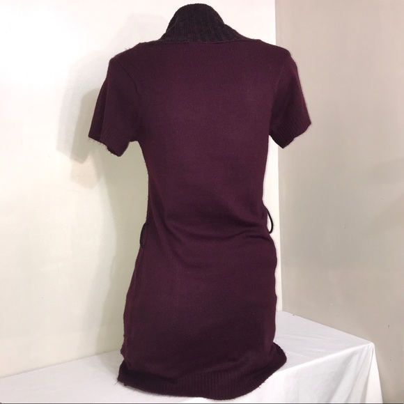 Point Zero Deep Burgundy Wine Turtleneck Dress - Picture 9 of 15